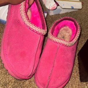 UGG Vibrant Pink Suede Slippers